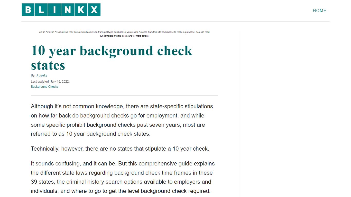 10 year background check states – Blinkx